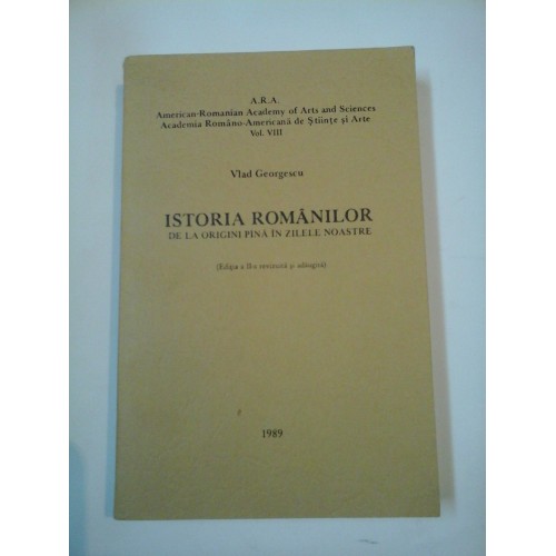 ISTORIA ROMANILOR - VLAD GEORGESCU ISTORIA ROMANILOR - VLAD GEORGESCU